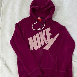 NIKE MAROON HOODIE